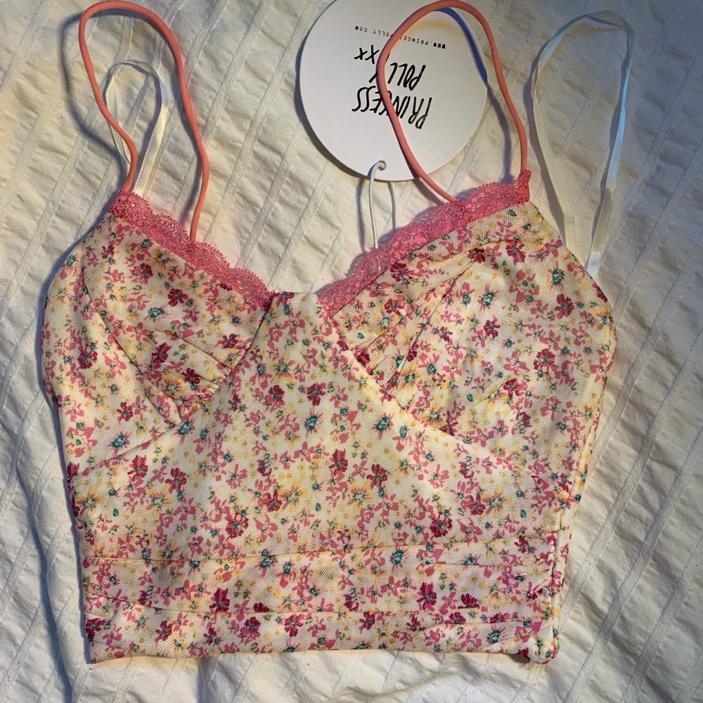 Pink crop princess Polly top